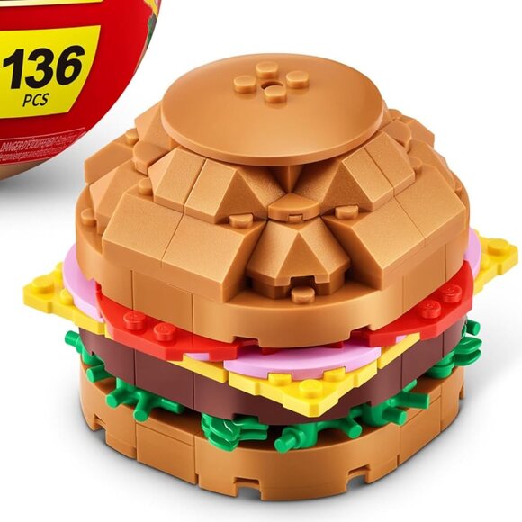 Snacks MAX Premium Snacks Series 1 Capsule BURGER 136 pcs Building Bricks SEALED - Picture 11 of 13